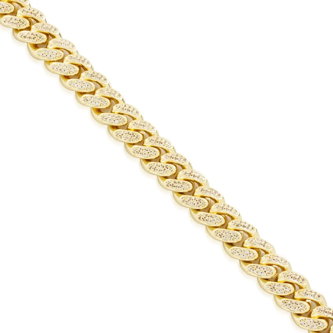 15mm Iced Miami Cuban Link Choker Chain