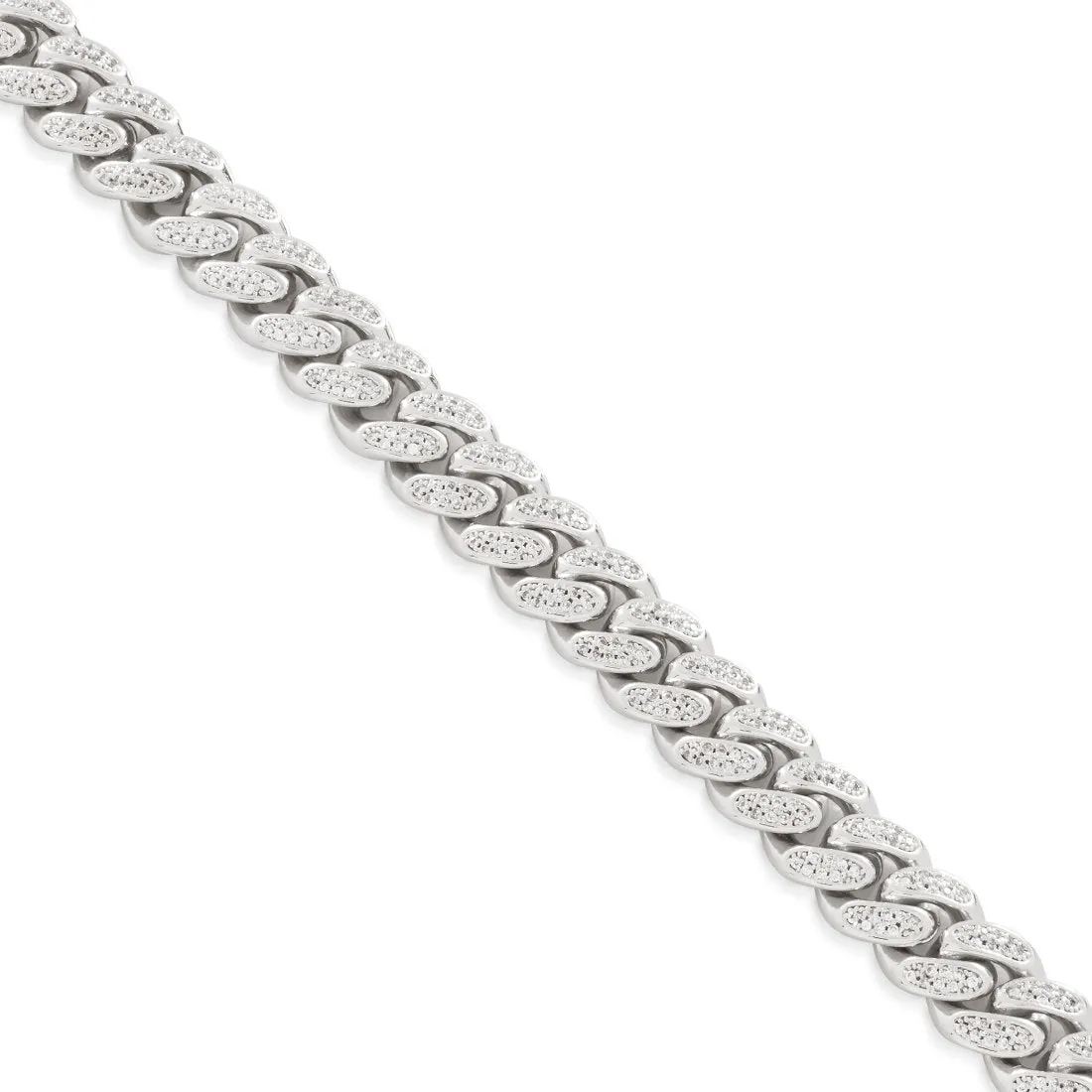 15mm Iced Miami Cuban Link Choker Chain