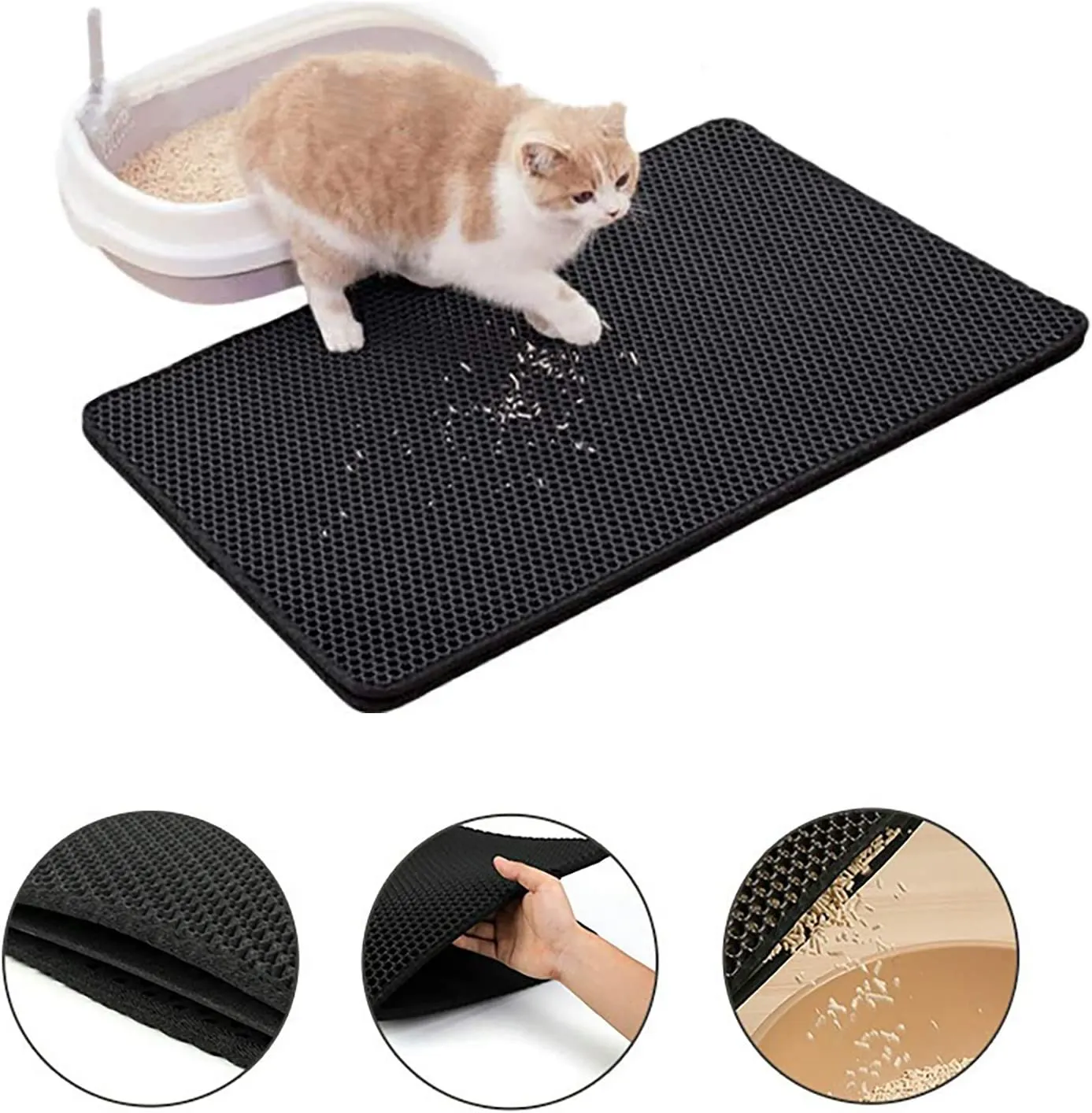 2-Layer Cat Litter Pad Pet Mat