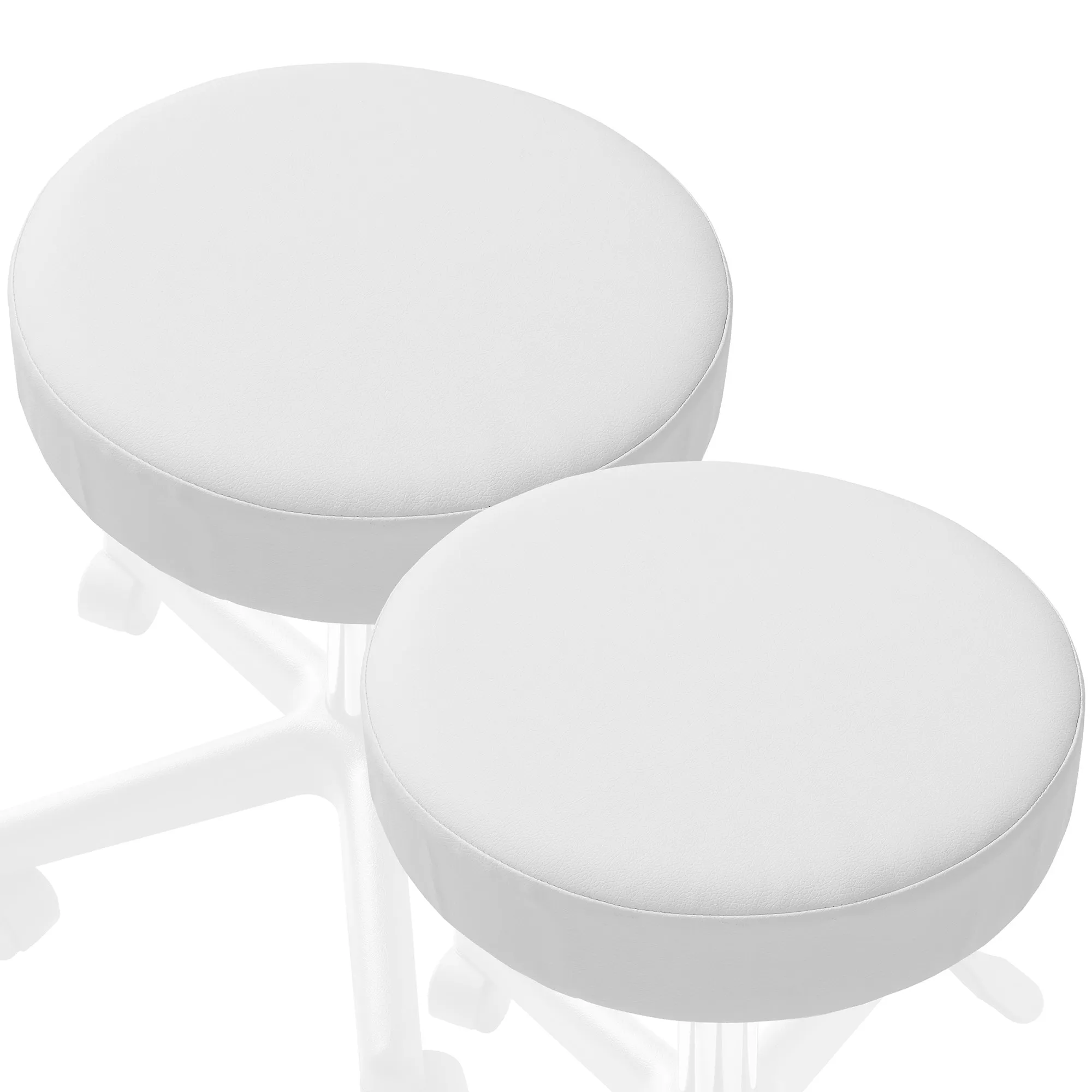 2-Pk Round Stool Seat Cover, Slipcover for Swivel Chair