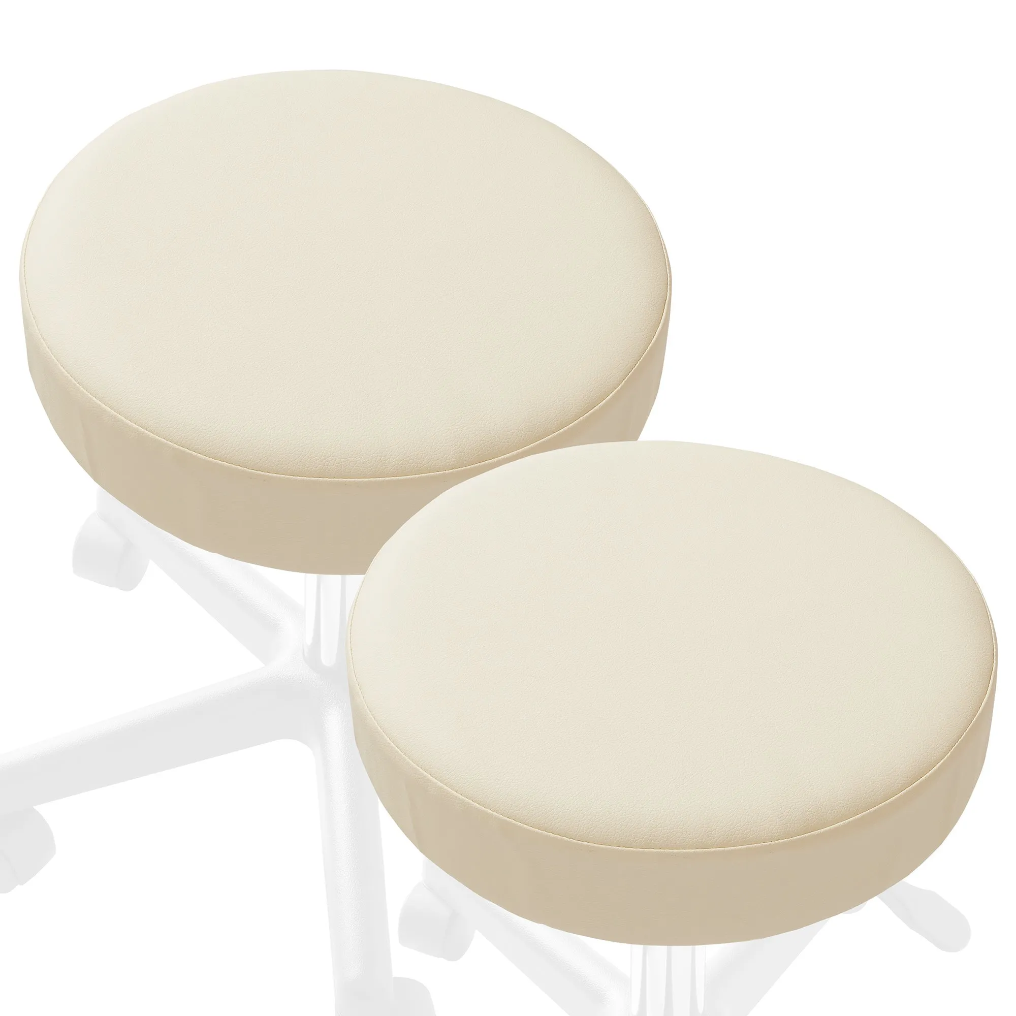 2-Pk Round Stool Seat Cover, Slipcover for Swivel Chair