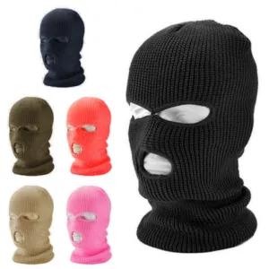 2023 Winter Army Tactical Mask 3 Hole Full Face Mask Ski Mask Winter Cap Balaclava Motorbike Motorcycle Helmet Full Helmet