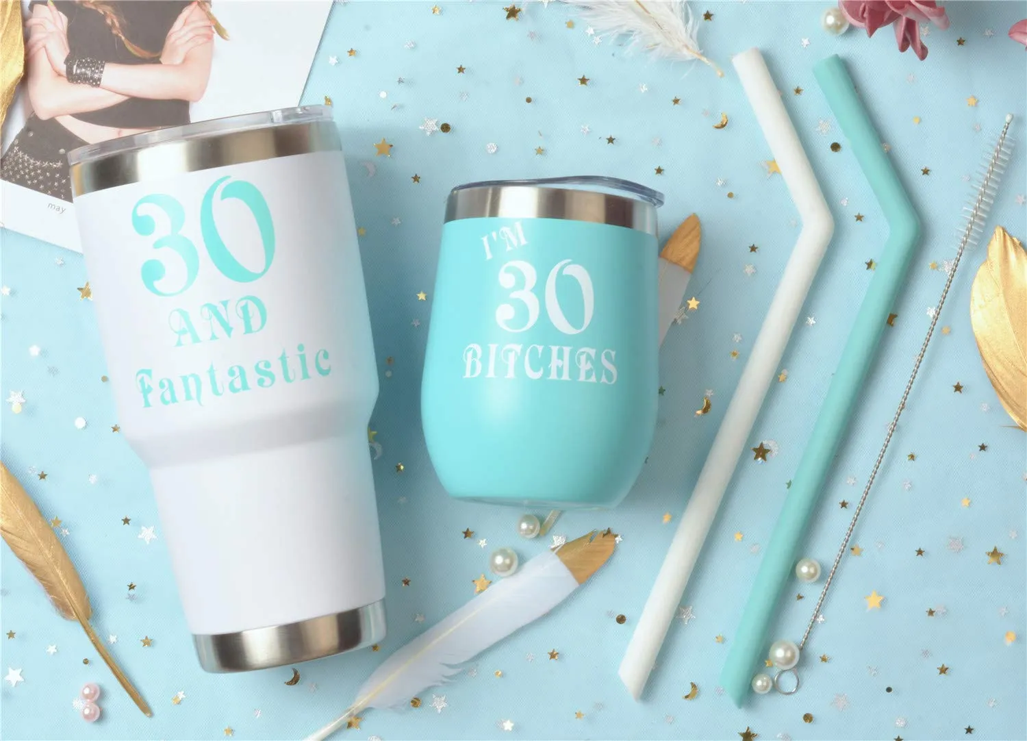 30th Birthday Gifts for Women, 30 and Fabulous Tumbler, 30 and Fabulous Tumbler for Women