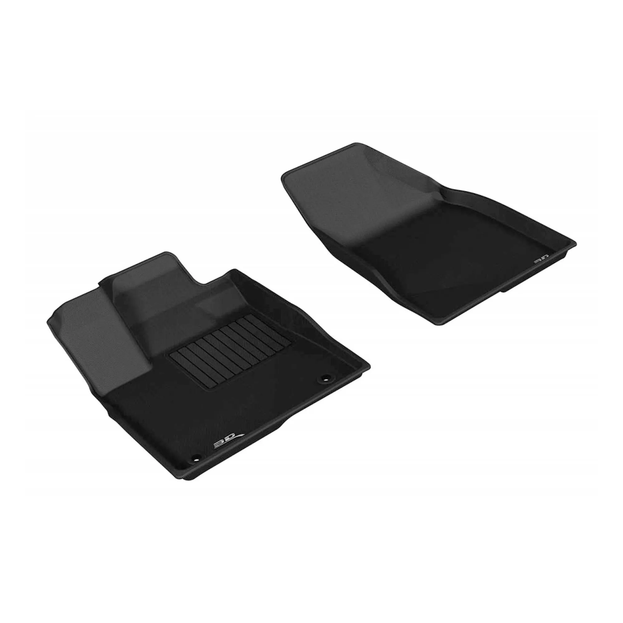 3D MAXpider Kagu Series Front Row Floor Mats, 2014-2019 Toyota Highlander, Black