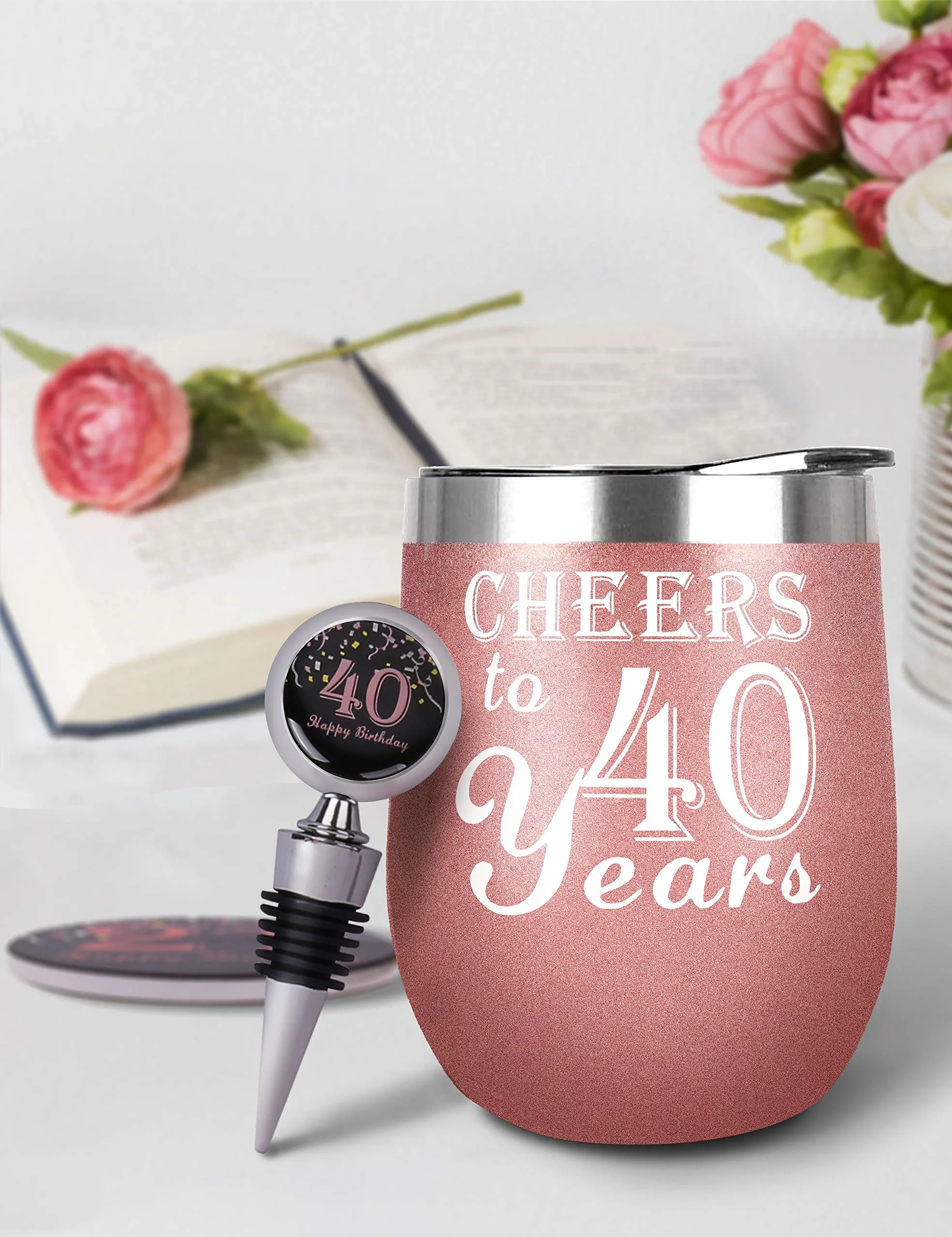 40th Birthday Gifts for Women, 40th Birthday Decorations for Women, Turning 40 Gifts