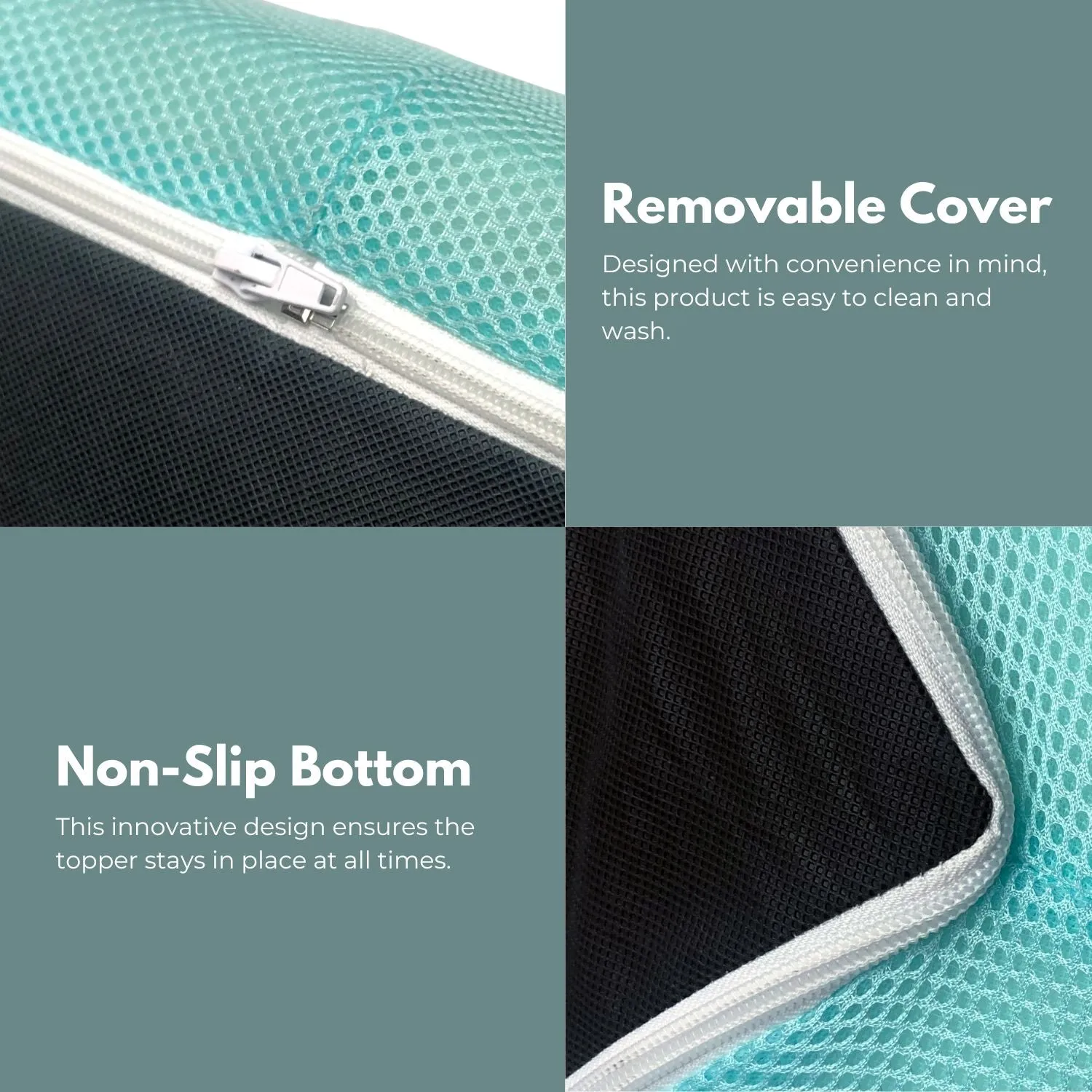 4" Gel Infused Dual Layer Mattress Topper, Full, Gominimo