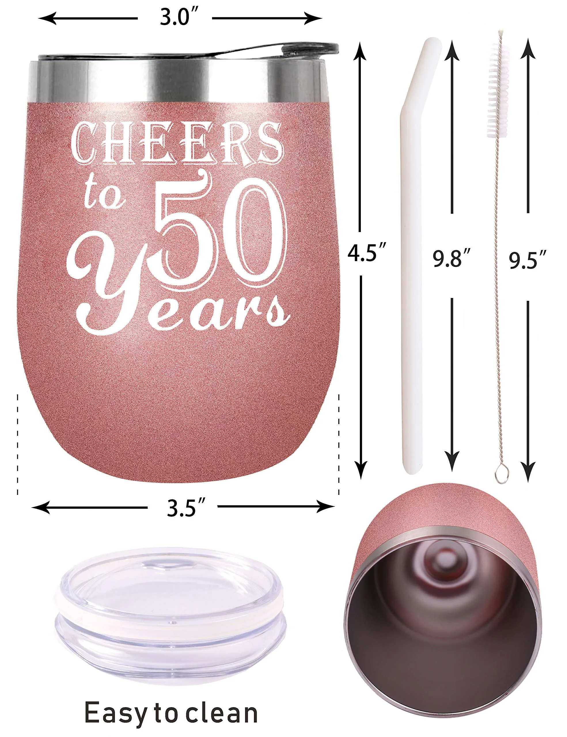 50th Birthday Gifts for Women, 50th Birthday Decorations for Women, Turning 50 Gifts