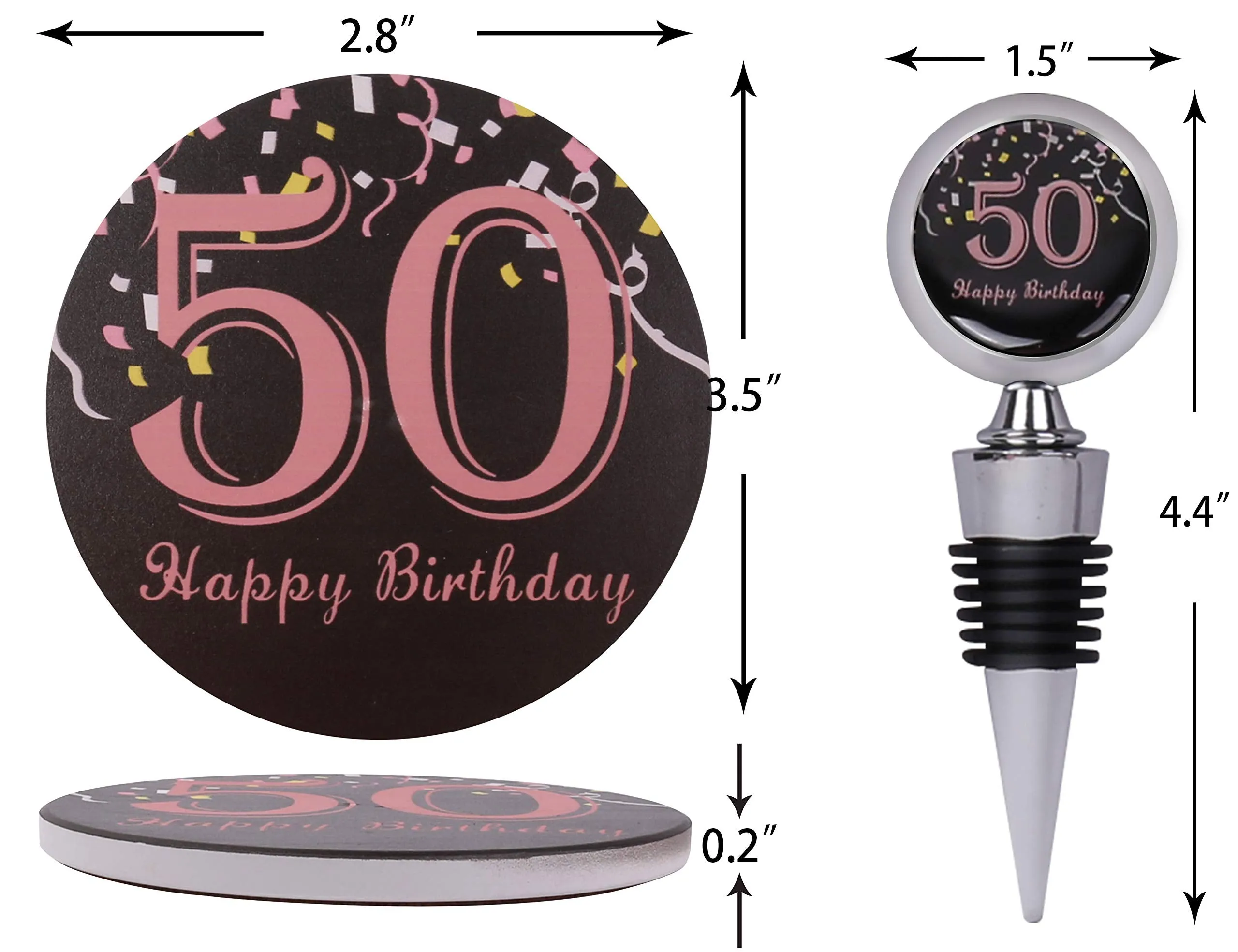 50th Birthday Gifts for Women, 50th Birthday Decorations for Women, Turning 50 Gifts