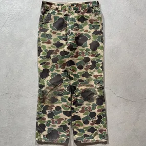 70s Duck Camo Flared Pants- 30