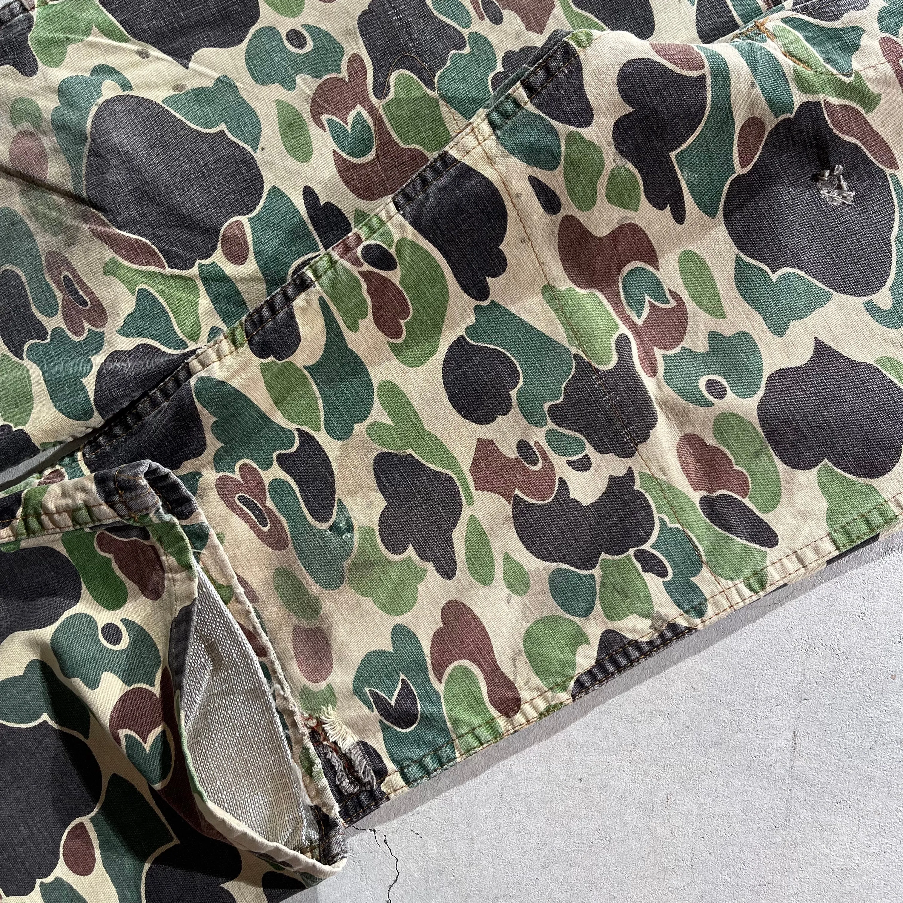 70s Duck Camo Flared Pants- 30