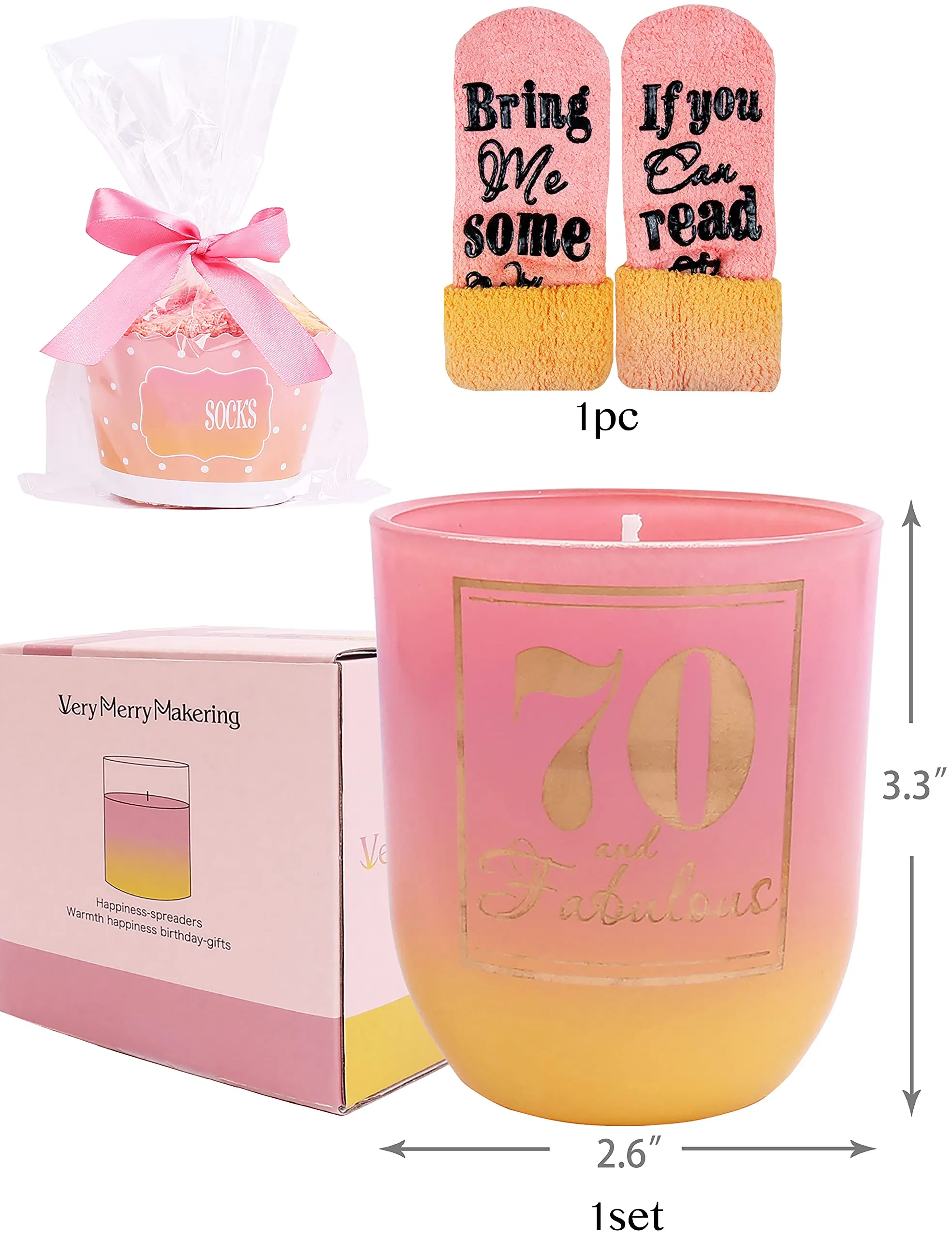 70th Birthday Gift for Women, 70 and Fabulous, 70th Glass, 70th Birthday Tumbler, 70th