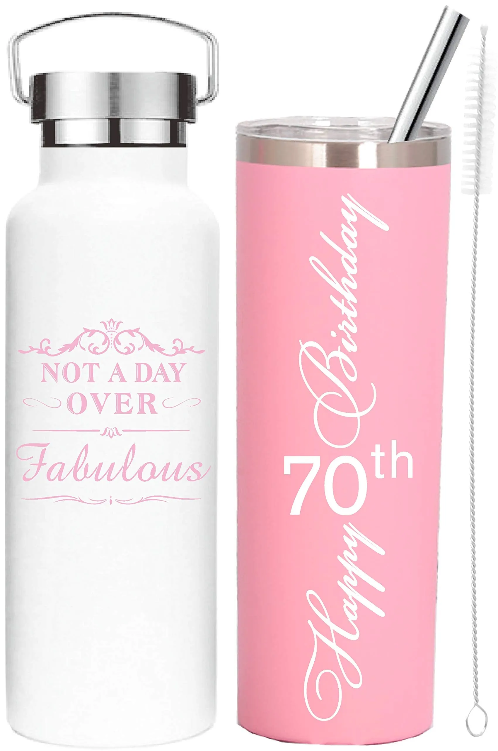 70th Birthday Gifts for Women, 70th Birthday, 70 and Fabulous,, 70th Birthday Tumbler