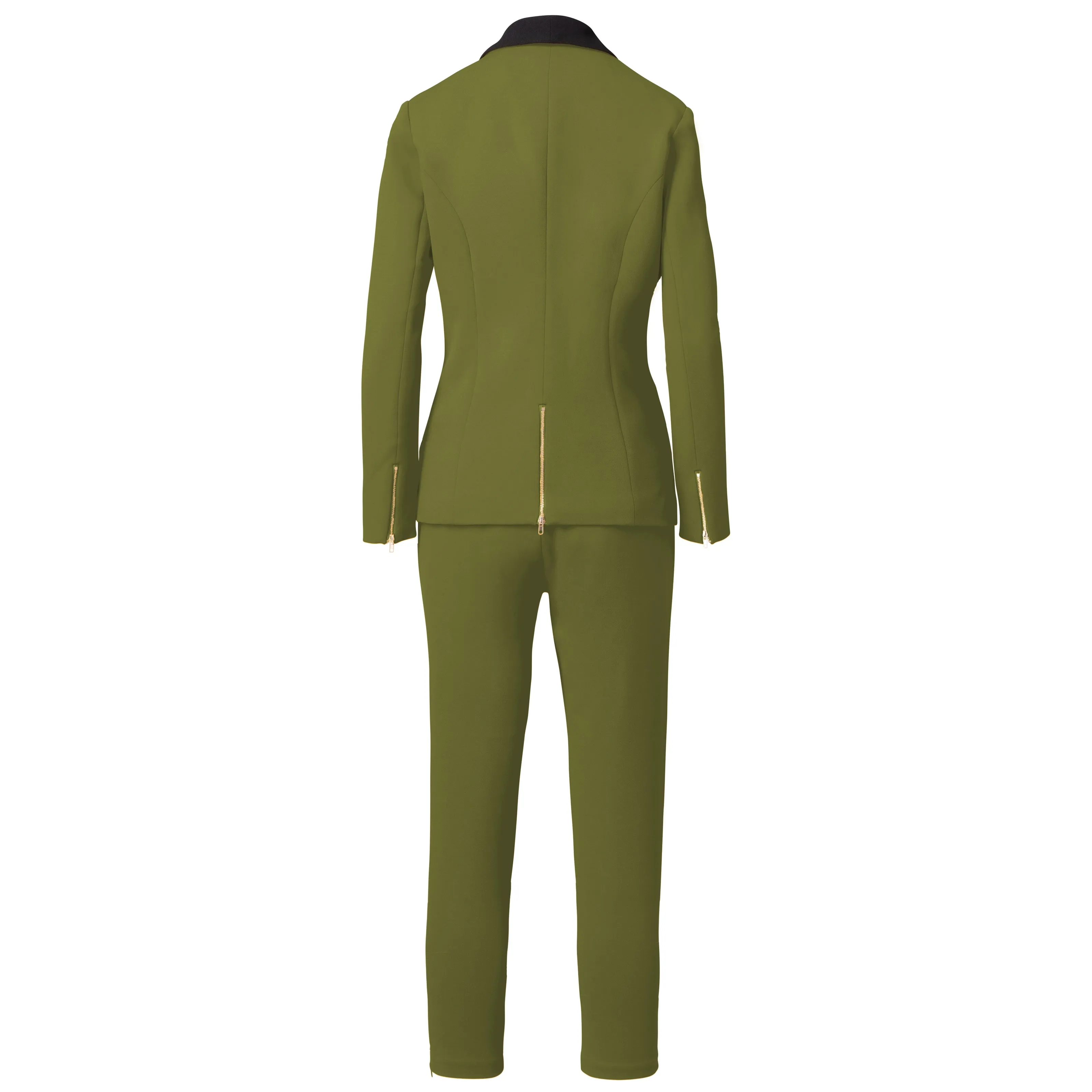 A Rebellious Leggings Suit Set - Olive Green