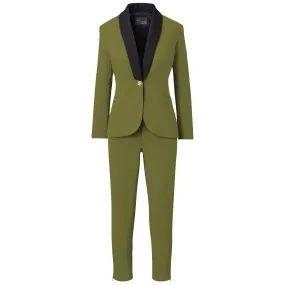 A Rebellious Leggings Suit Set - Olive Green