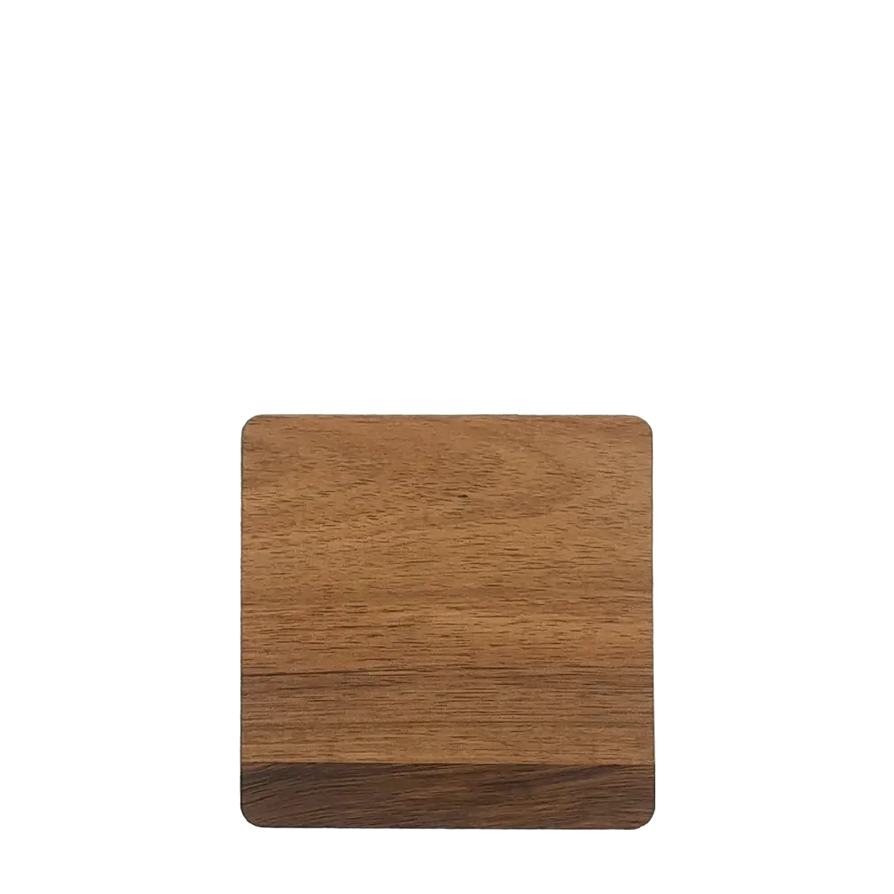 Acacia Wood Square Coaster Set