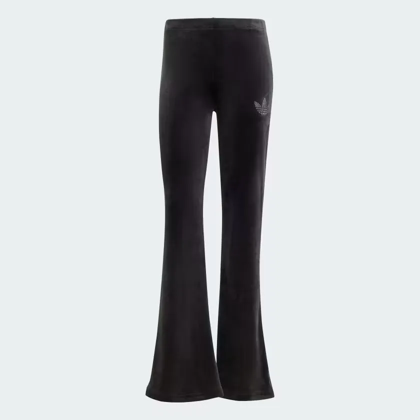 adidas Women's Velvet Pants With Rhinestone Trefoil