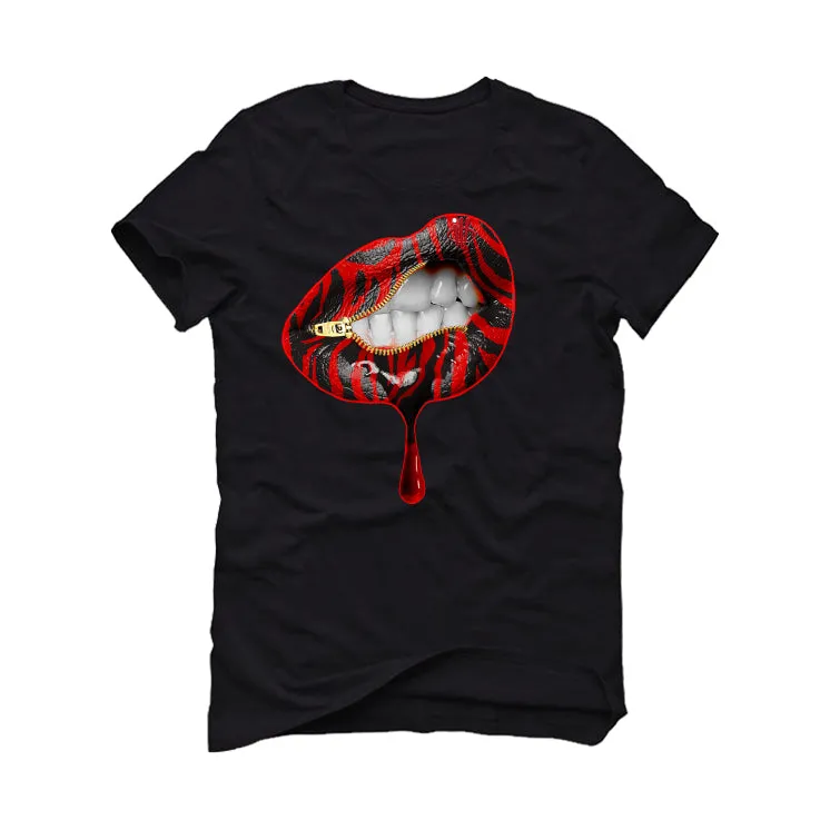 Air Jordan 11 “Cherry” Black T-Shirt (LIPS UNSEALED)