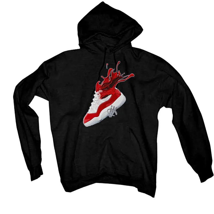 Air Jordan 11 “Cherry” Black T-Shirt (SPLASH 11 RED)