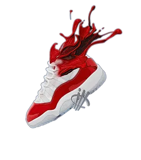 Air Jordan 11 “Cherry” White T-Shirt (SPLASH 11 RED)