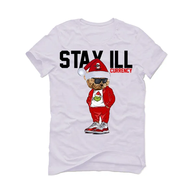 Air Jordan 11 “Cherry” White T-Shirt (Stay ill Bear)