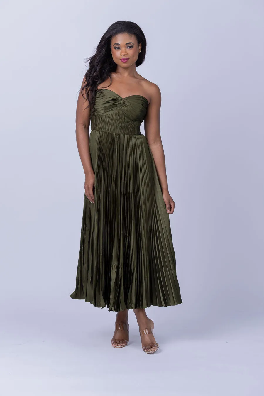 Amur Belle Dress in Olive