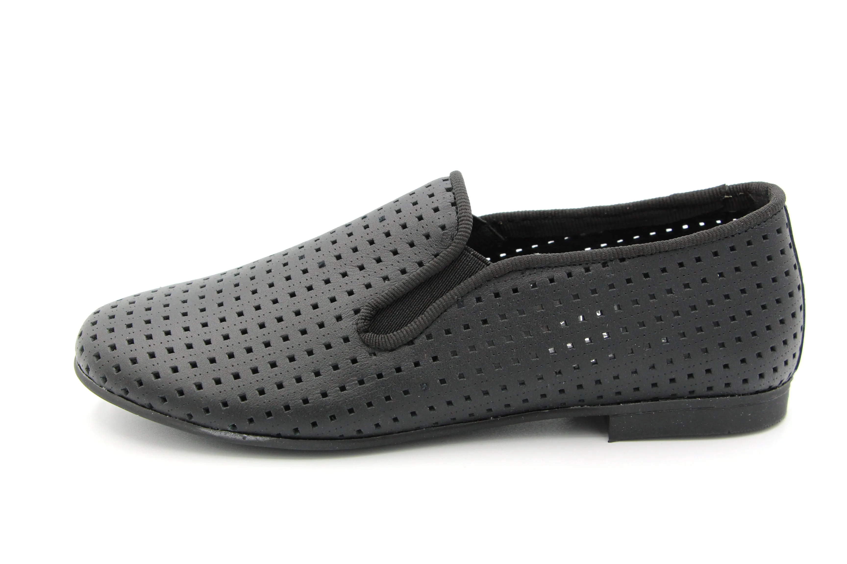 Andanines  Black Perforated Slip On 53-3