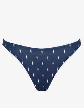 Artful Dot Bikini Bottom - Indigo