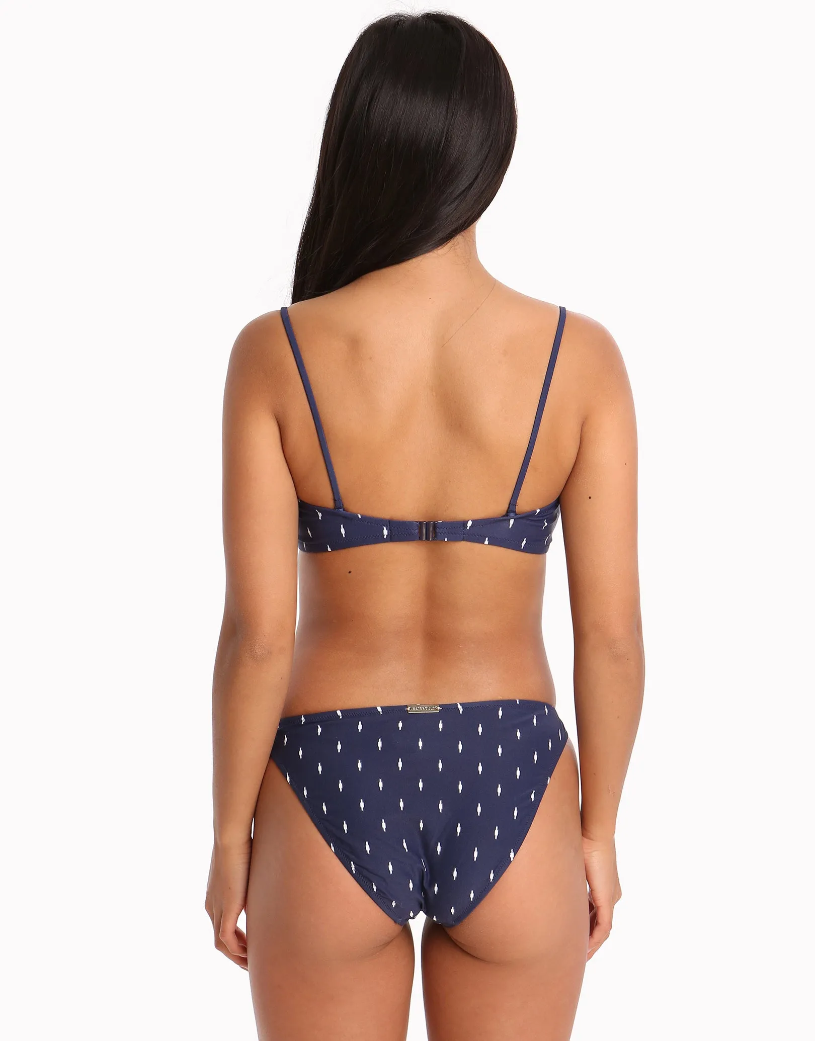 Artful Dot Bikini Bottom - Indigo