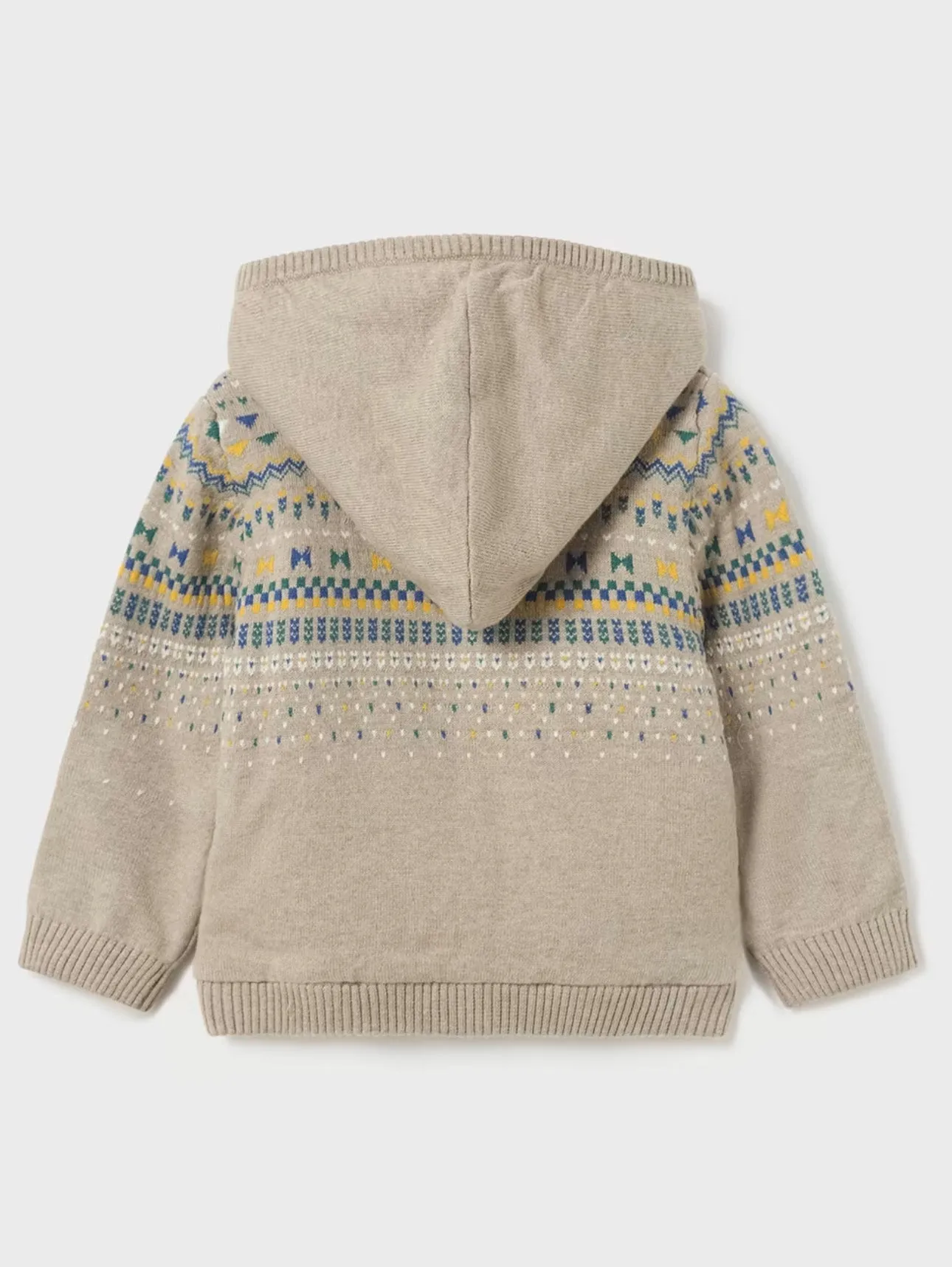 Baby Boy knit jacket sherpa lining