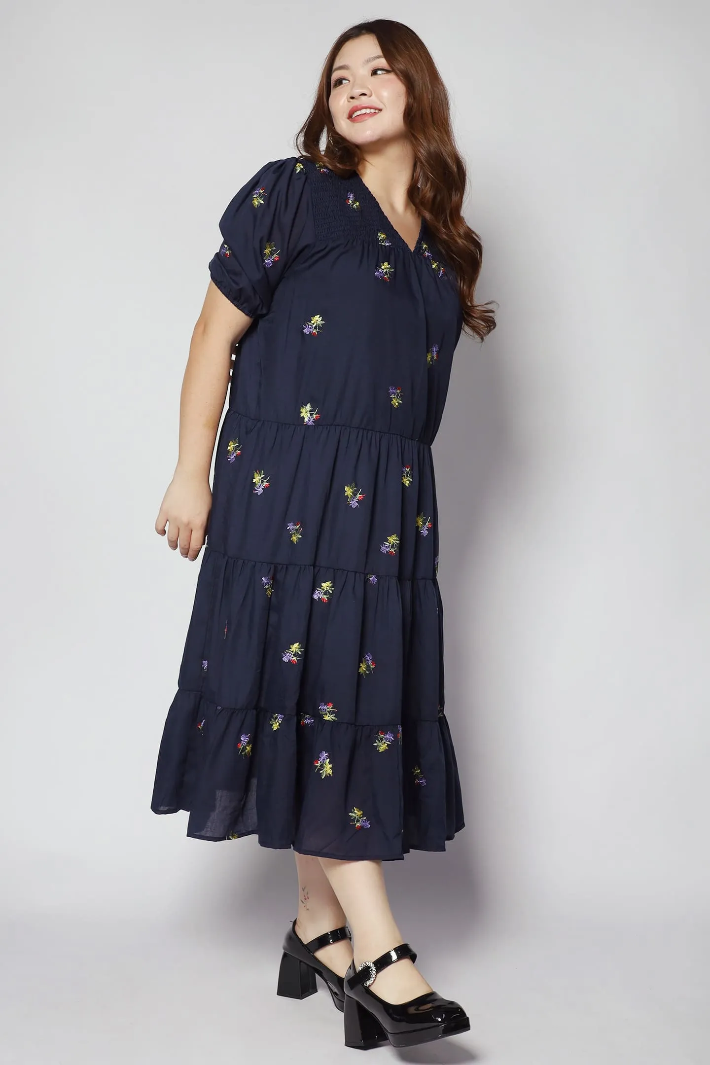 Backorders Sydney Dress in Holly Embroidery