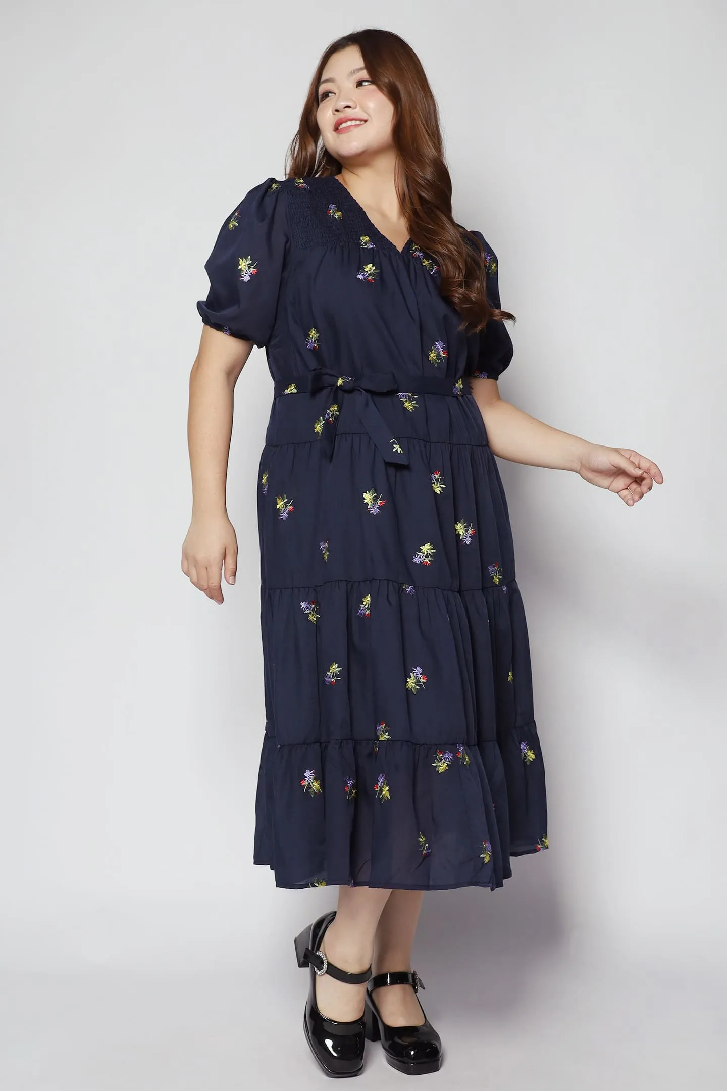 Backorders Sydney Dress in Holly Embroidery