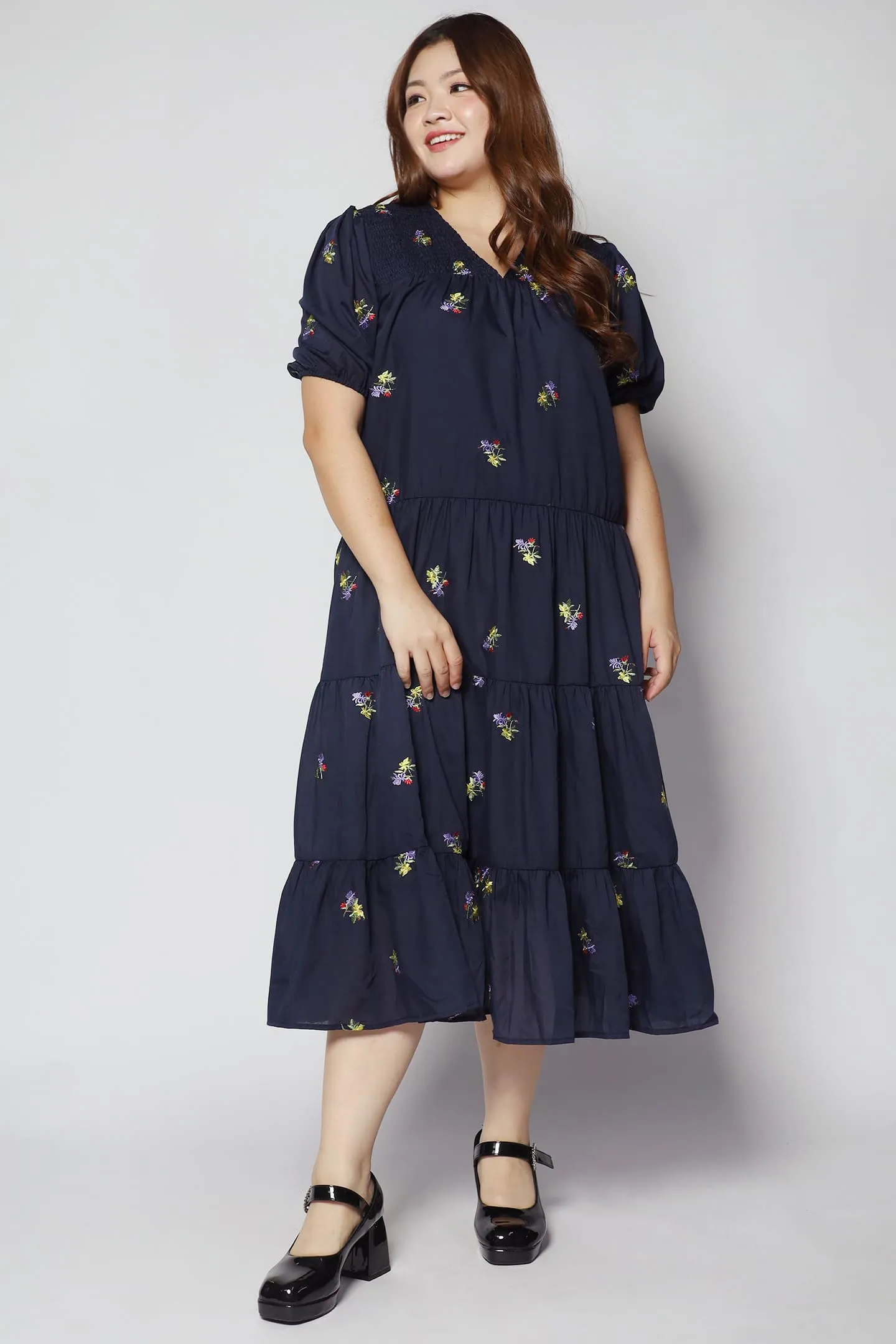 Backorders Sydney Dress in Holly Embroidery