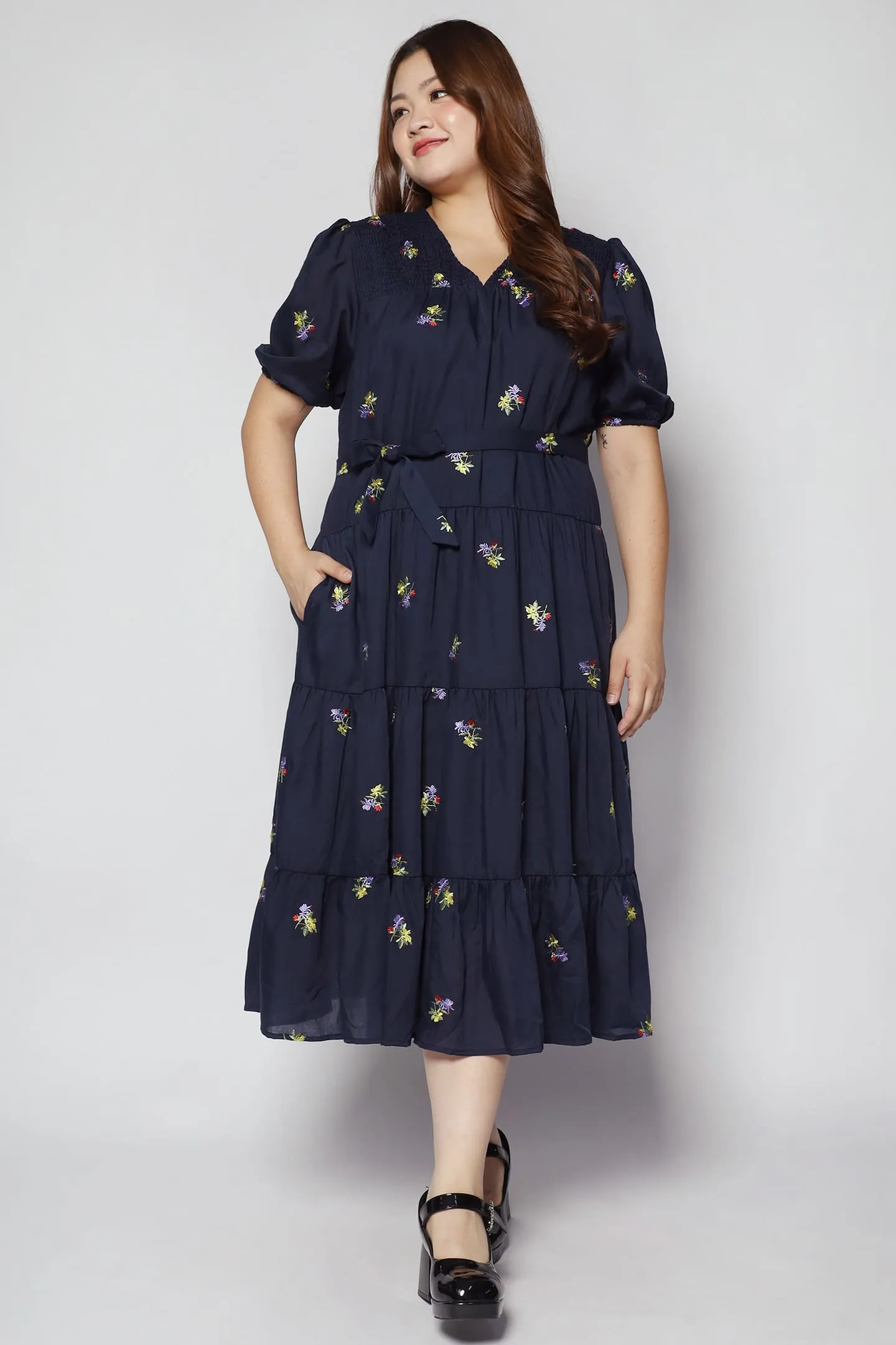 Backorders Sydney Dress in Holly Embroidery