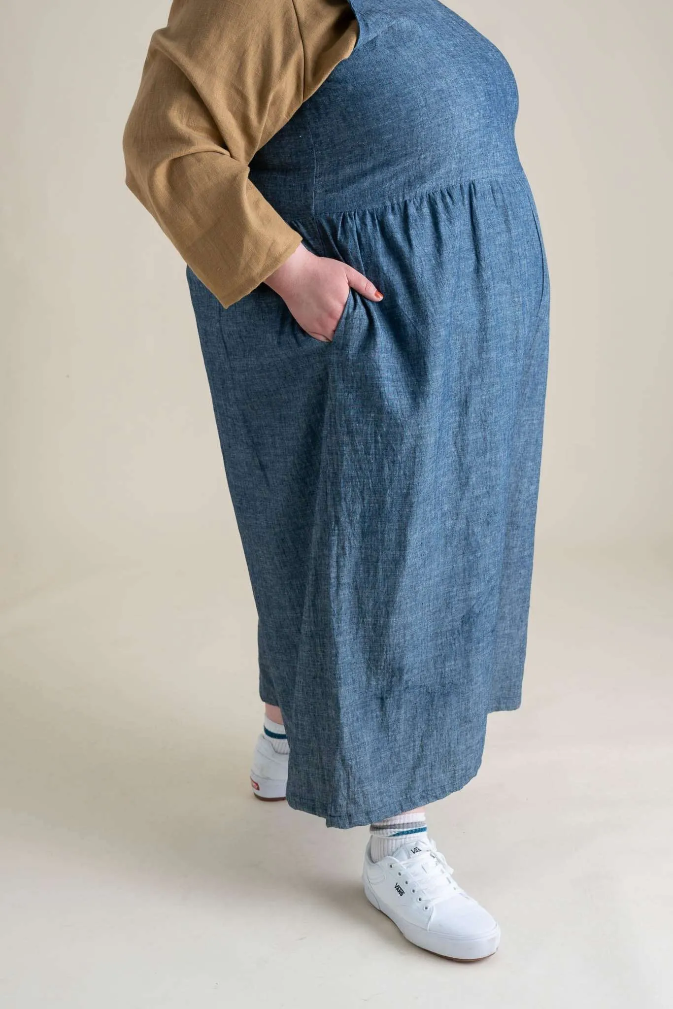 Backyard Jumpsuit in Indigo Chambray