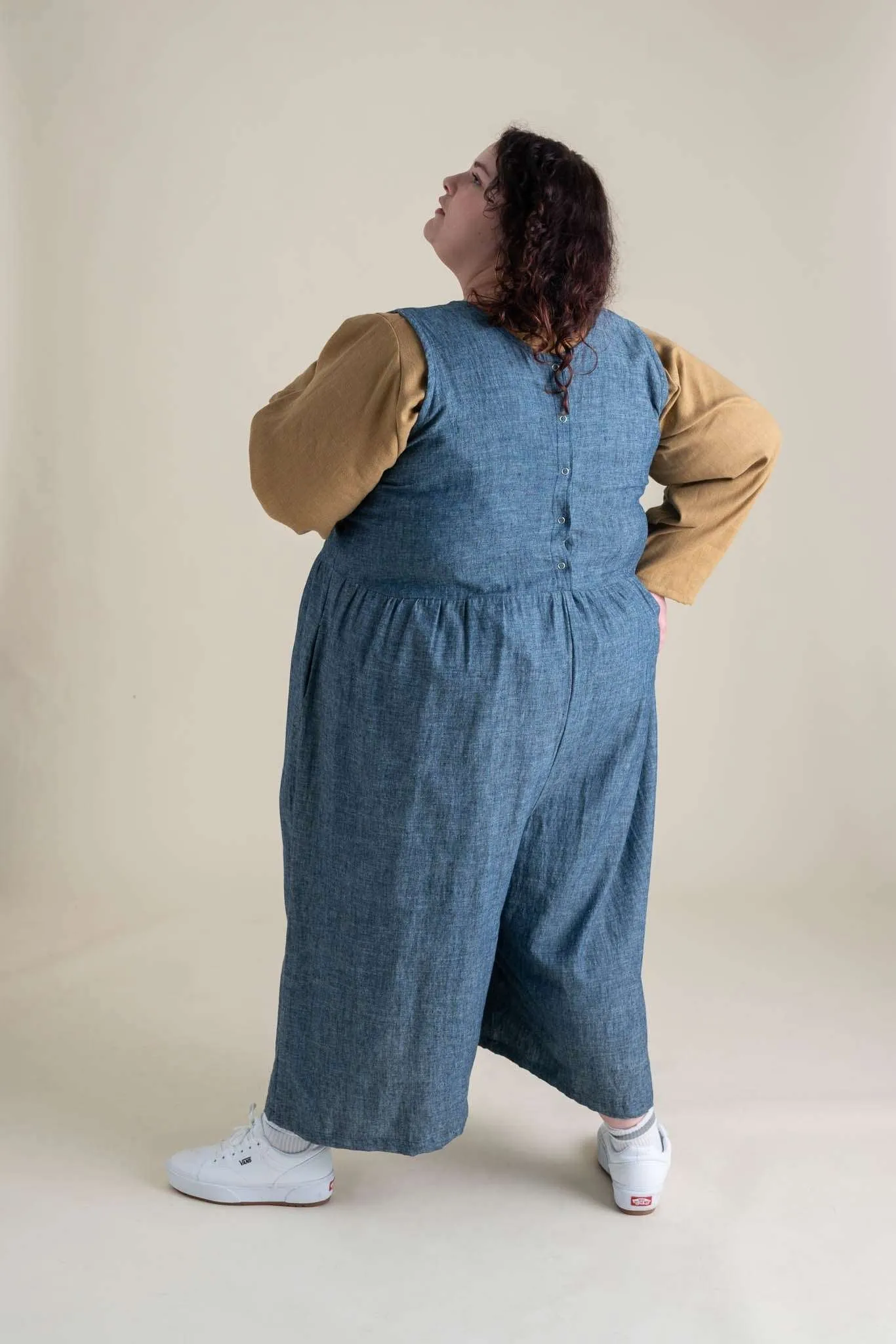 Backyard Jumpsuit in Indigo Chambray