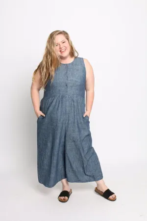 Backyard Jumpsuit - Indigo Chambray