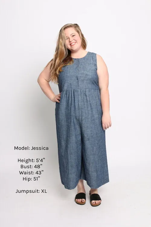 Backyard Jumpsuit - Indigo Chambray