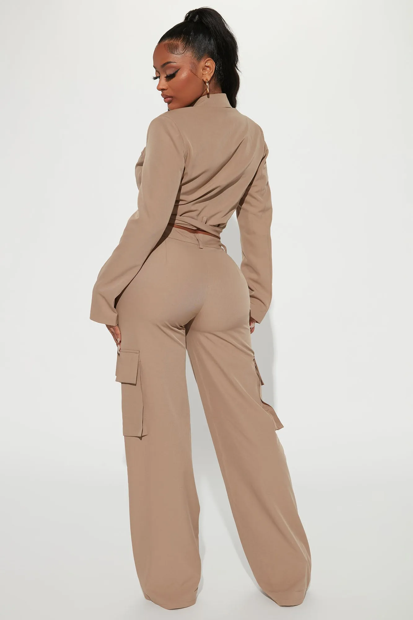 Bailey Blazer Pant Set - Olive