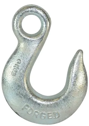 BARON 329-5/16 Eye Slip Hook, 5/16 in, 43 Grade, Carbon Steel, Electro-Galvanized :EA: QUANTITY: 1