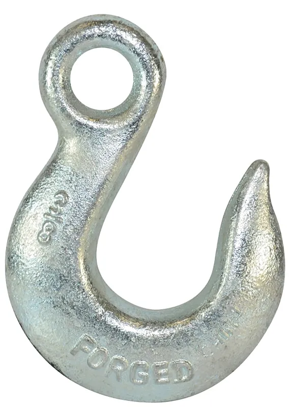 BARON 329-5/16 Eye Slip Hook, 5/16 in, 43 Grade, Carbon Steel, Electro-Galvanized :EA: QUANTITY: 1