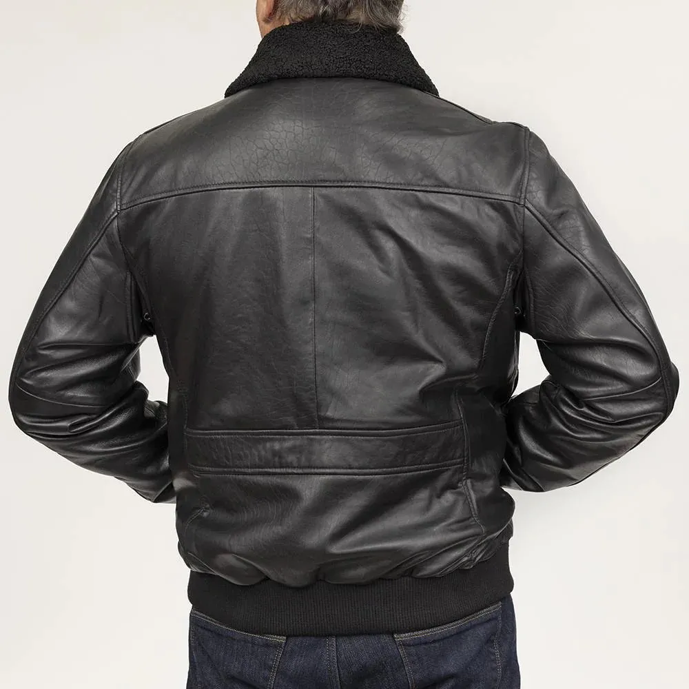 Baron Mens Bomber Leather Jacket