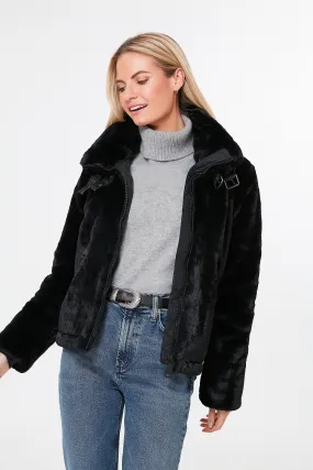 Black Faux Fur Denver Coat