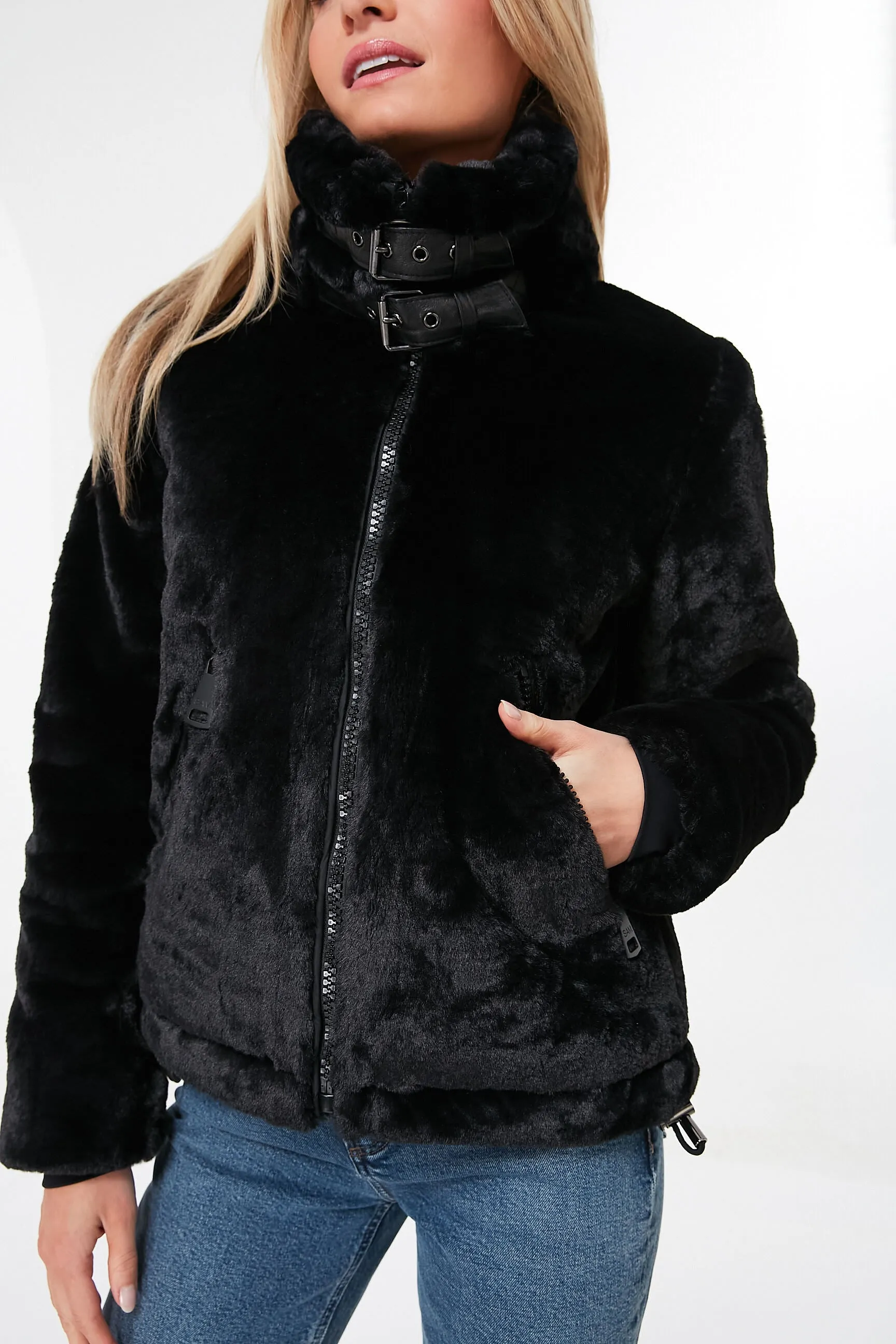 Black Faux Fur Denver Coat