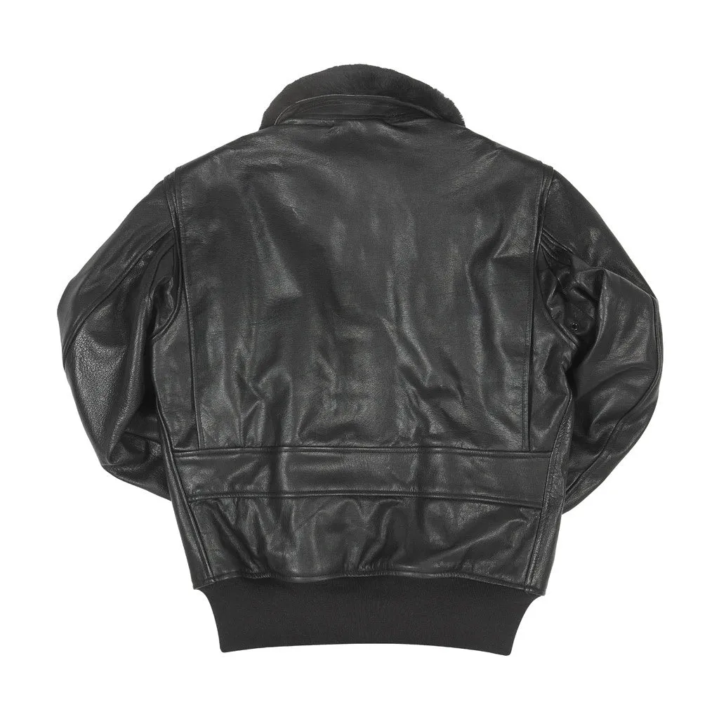 Black Leather G-1 Military Spec Jacket