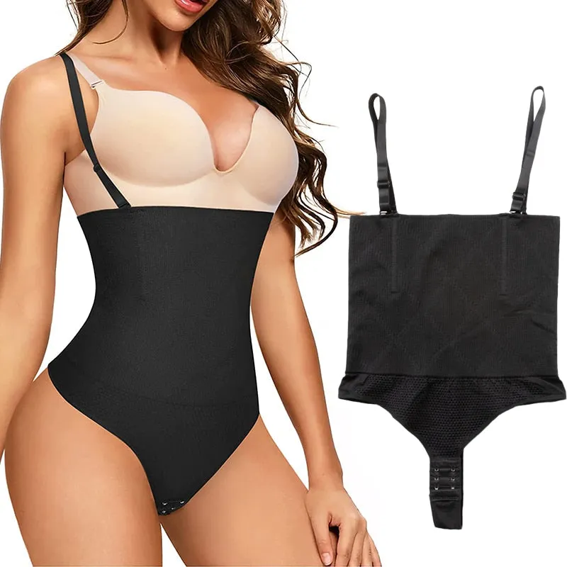 Body Shapewear Thong Waist Trainer Corset Open Bust Body Shaper Seamless Invisible Bodysuit Underwear Shapewear