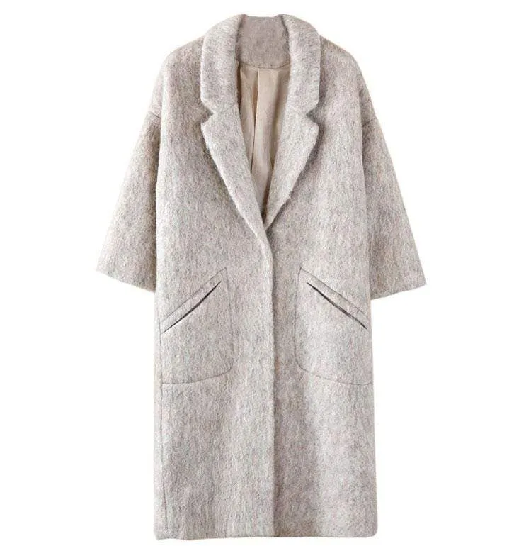 Boho Chic Oversized Wool Coat | Millennials