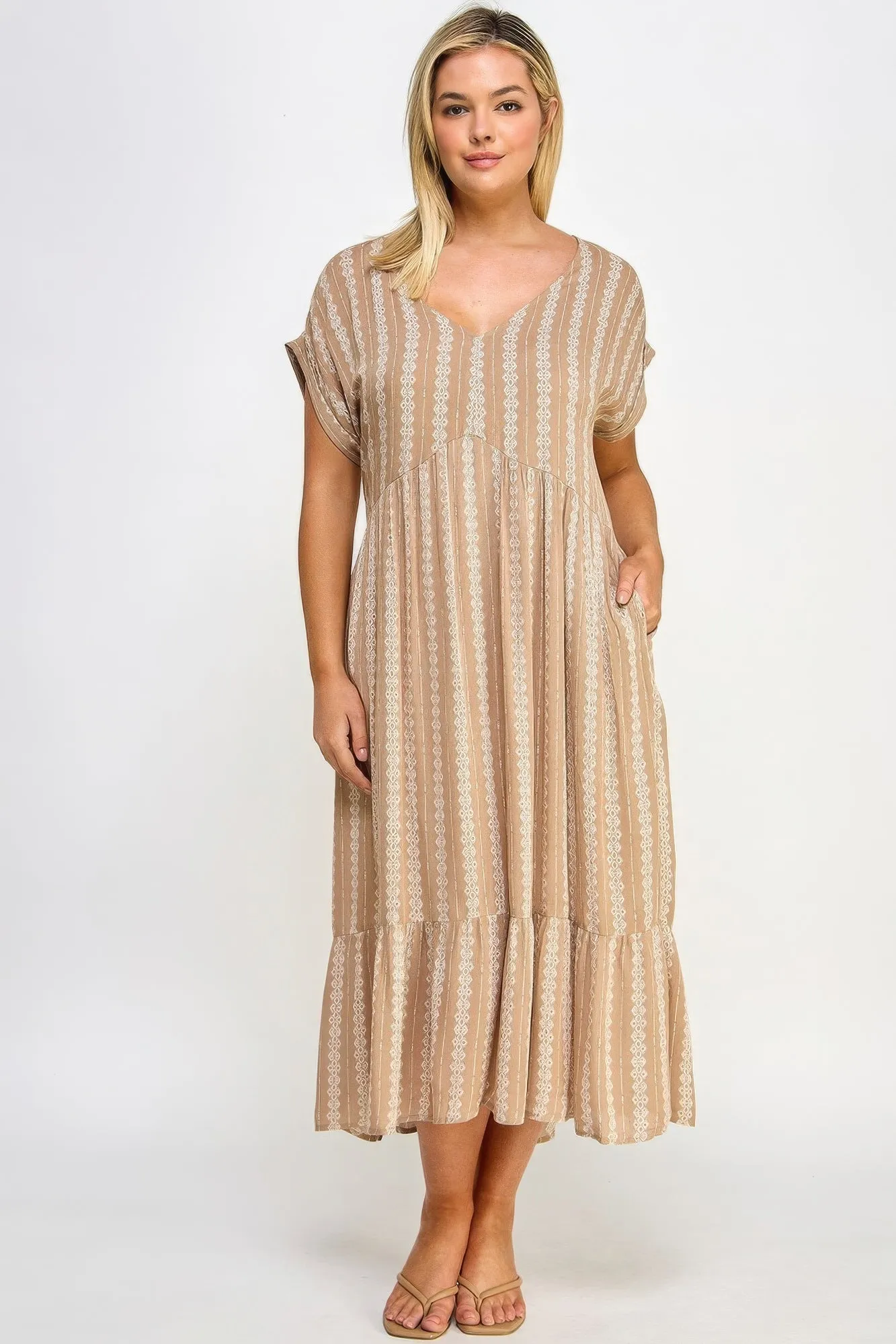 Boho Maxi Dress W/ Slip