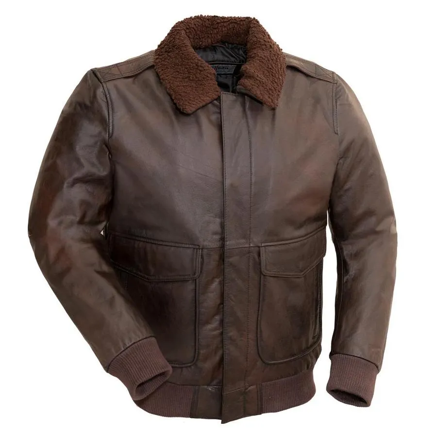 BOMBER - MEN'S LEATHER JACKET