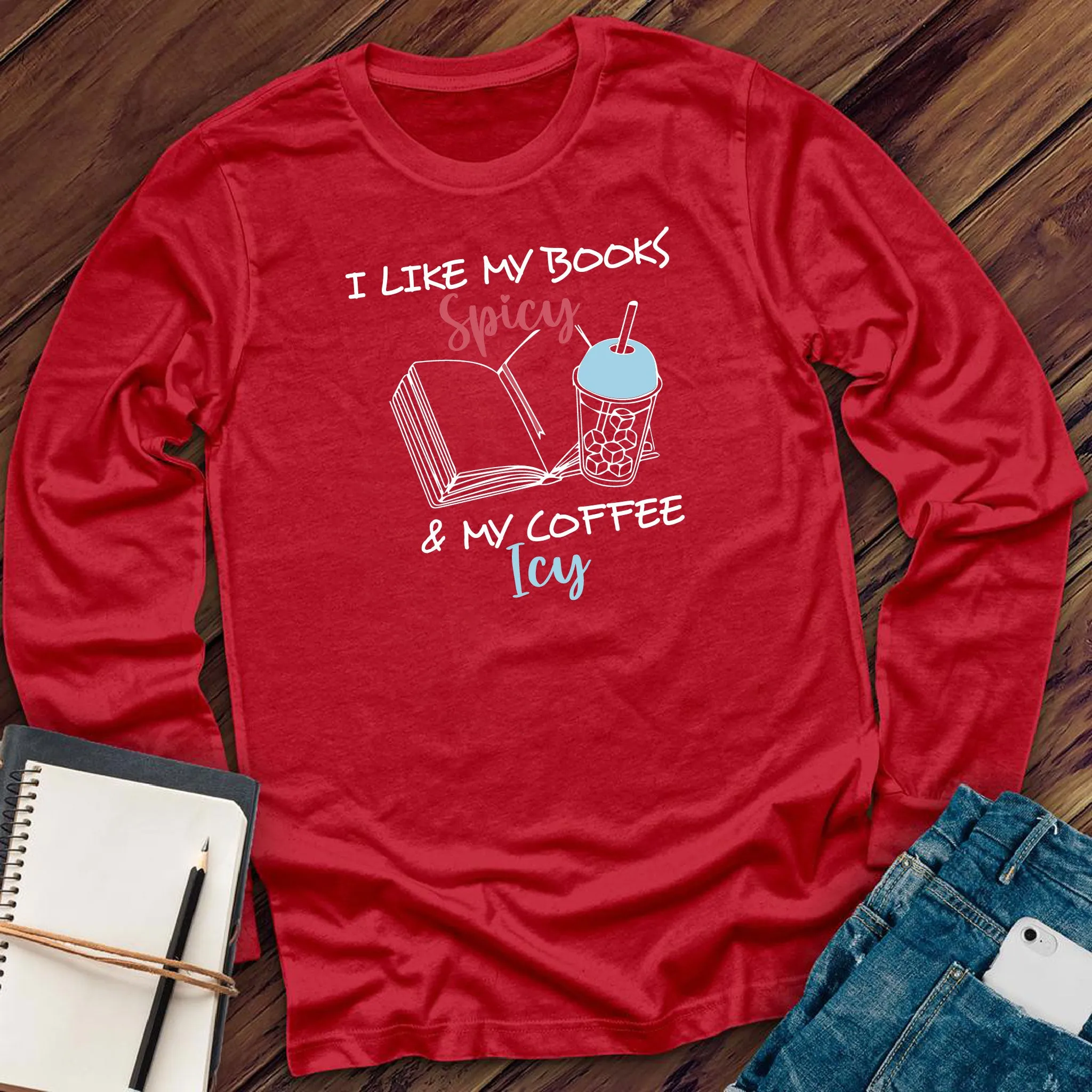 Books Spicy & Coffee Icy Long Sleeve