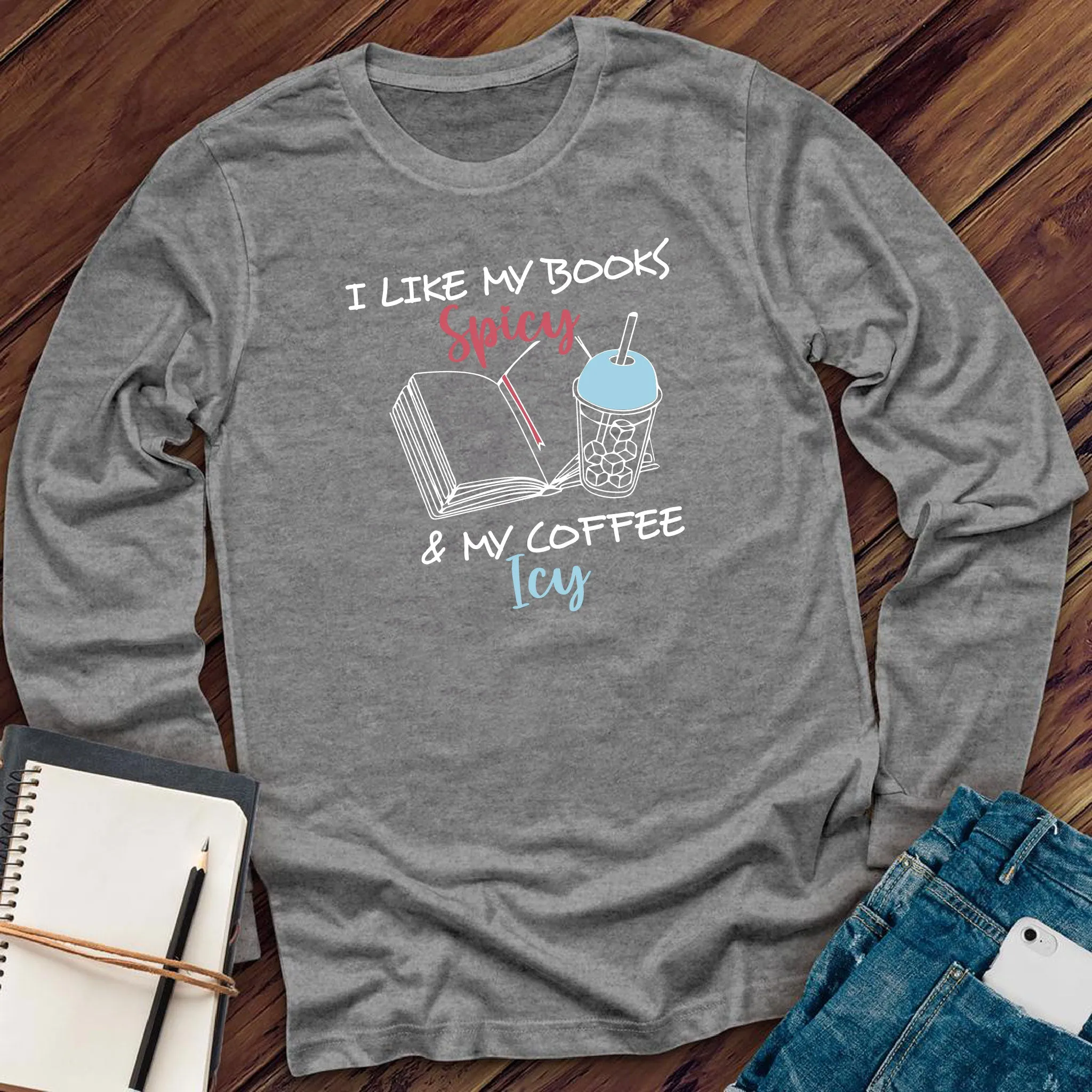 Books Spicy & Coffee Icy Long Sleeve